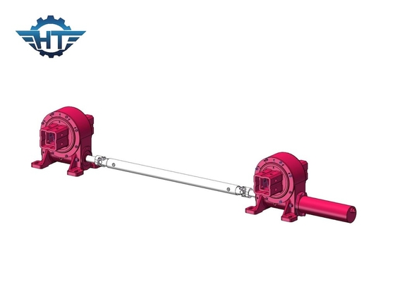 C4 Oppervlakte Anti-corrosie Interne Hard Stop Worm Gear Slewing Drive Voor prestatie-toepassingen