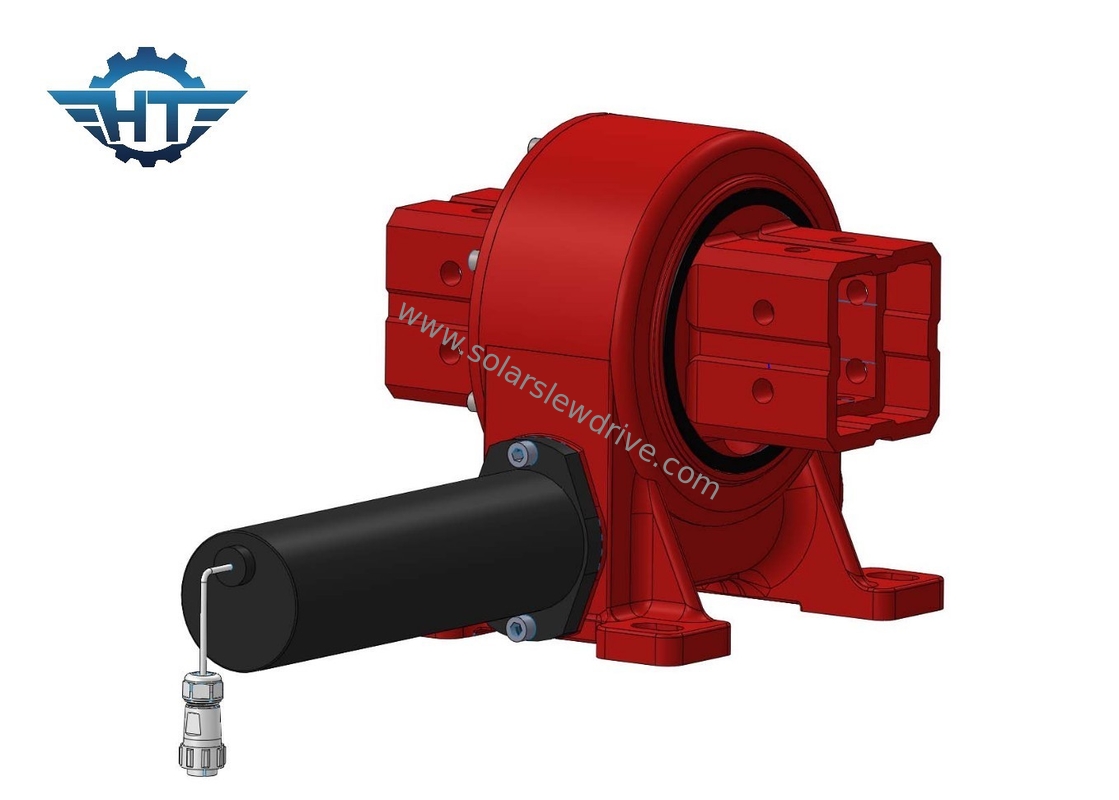 Single Axis Solar Tracker Slew Drive met elektrische motor in Pv Solar Tracking System