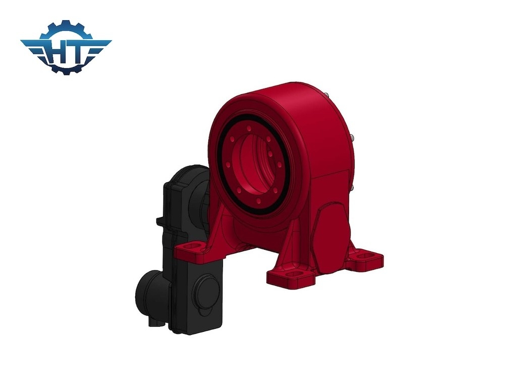 Inner Hard Stop ± 60° Worm Gear Slew Drive met zelfvergrendeling en precisie 0,15 graad